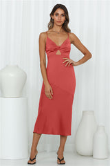 Athena Arriving Midi Dress Rose