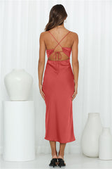 Athena Arriving Midi Dress Rose