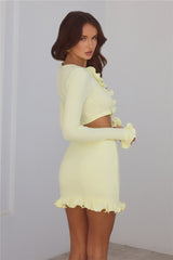 Summer Lush Mini Skirt Yellow