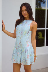 Love And Luxury Mini Dress Blue