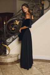 Sleek Society Maxi Dress Black