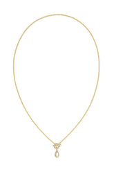 Mini Elisa Toggle Gold Short Pendant Necklace Ivory Mother-of-Pearl