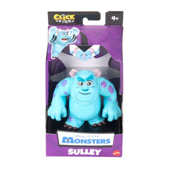 Disney And Pixar Click Figs Sulley Monsters Inc., James P Sullivan Small Movie Toy With Pop Up Action Move