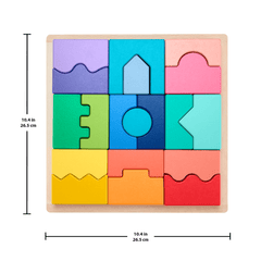 Fisher-Price Juguete para Bebés Rompecabezas Geométrico Didáctico de Madera