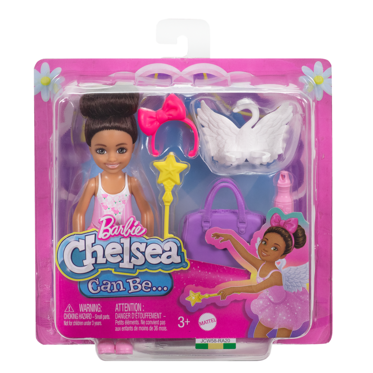 Barbie Chelsea Poupée Ballerine et Accessoires, Brunette
