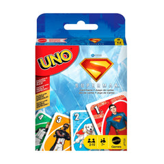 UNO Superman Card Game For Kid, Adult & Family Nights, Toy Collectible Inspired By The Movie