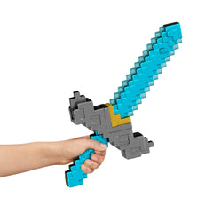 Minecraft Click And Switch Sword And Pickaxe Role-Play 2-in-1 Toy inspired By The Movie