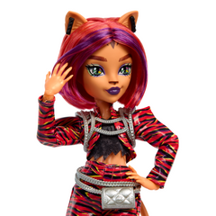 Monster High Fearbook Toralei Fashion Doll With Varsity Jacket, Yearbook, And Music Accessories