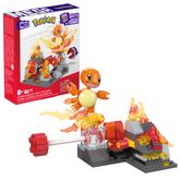 MEGA Pokémon Charmander's Fire-Type Spin Building Toy Kit With Figure (81 Pieces) For Kids