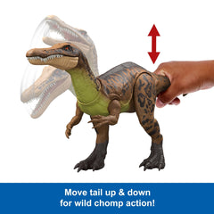 Jurassic World Gigantic Trackers Suchomimus Dinosaur Figure, Large Species Attack Toy, Chaos Theory