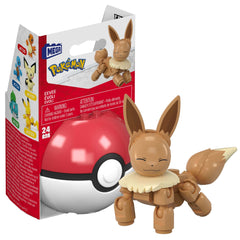 MEGA Pokémon Jogo de Construção Pokébola Colecionável Eevee