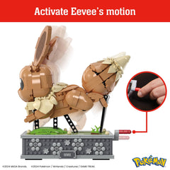 MEGA Pokémon Motion Eevee Building Toy Kit (1366 Pieces) For Collectors