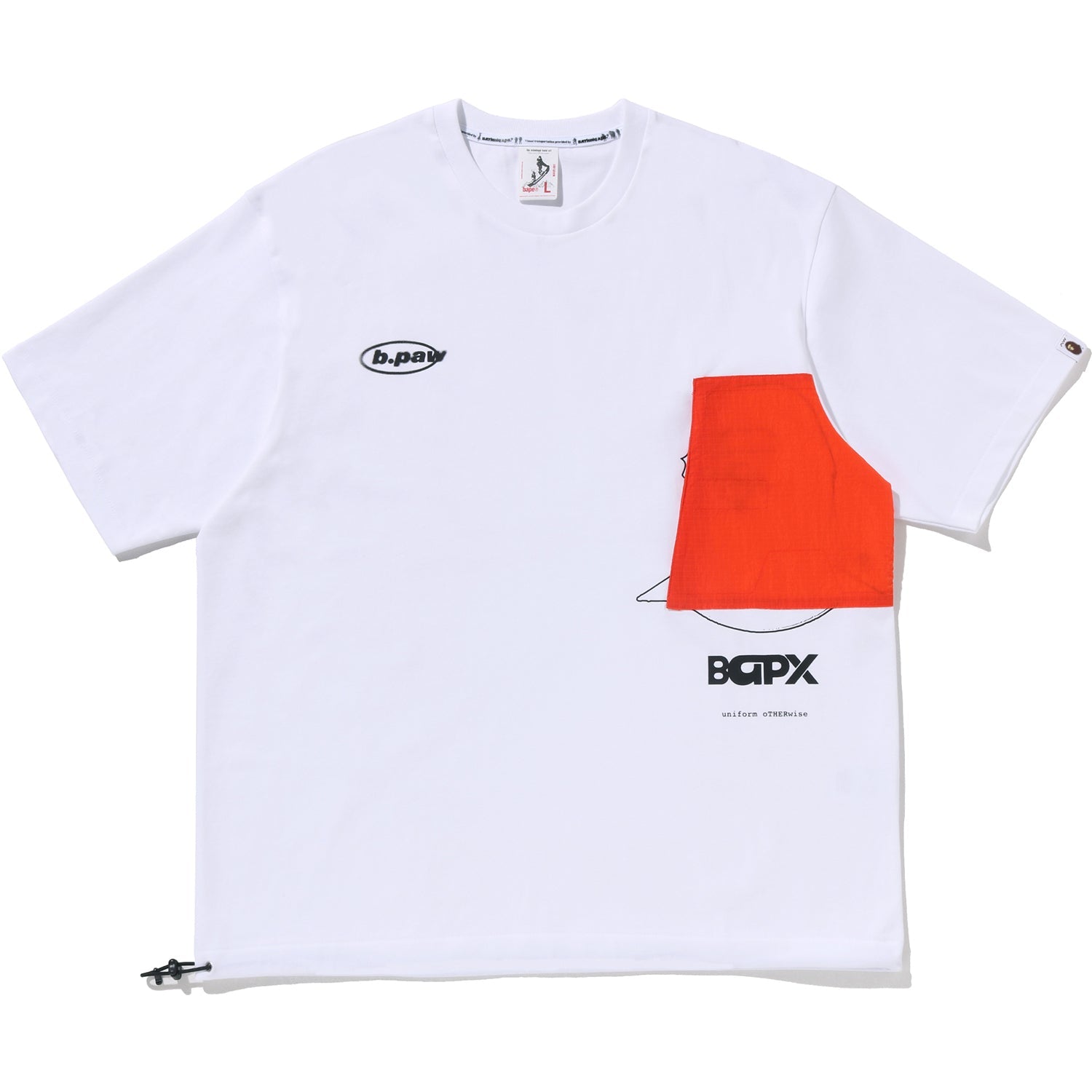BAPE BY KAZUKI KURAISHI POCKET RELAXED FIT TEE MENS