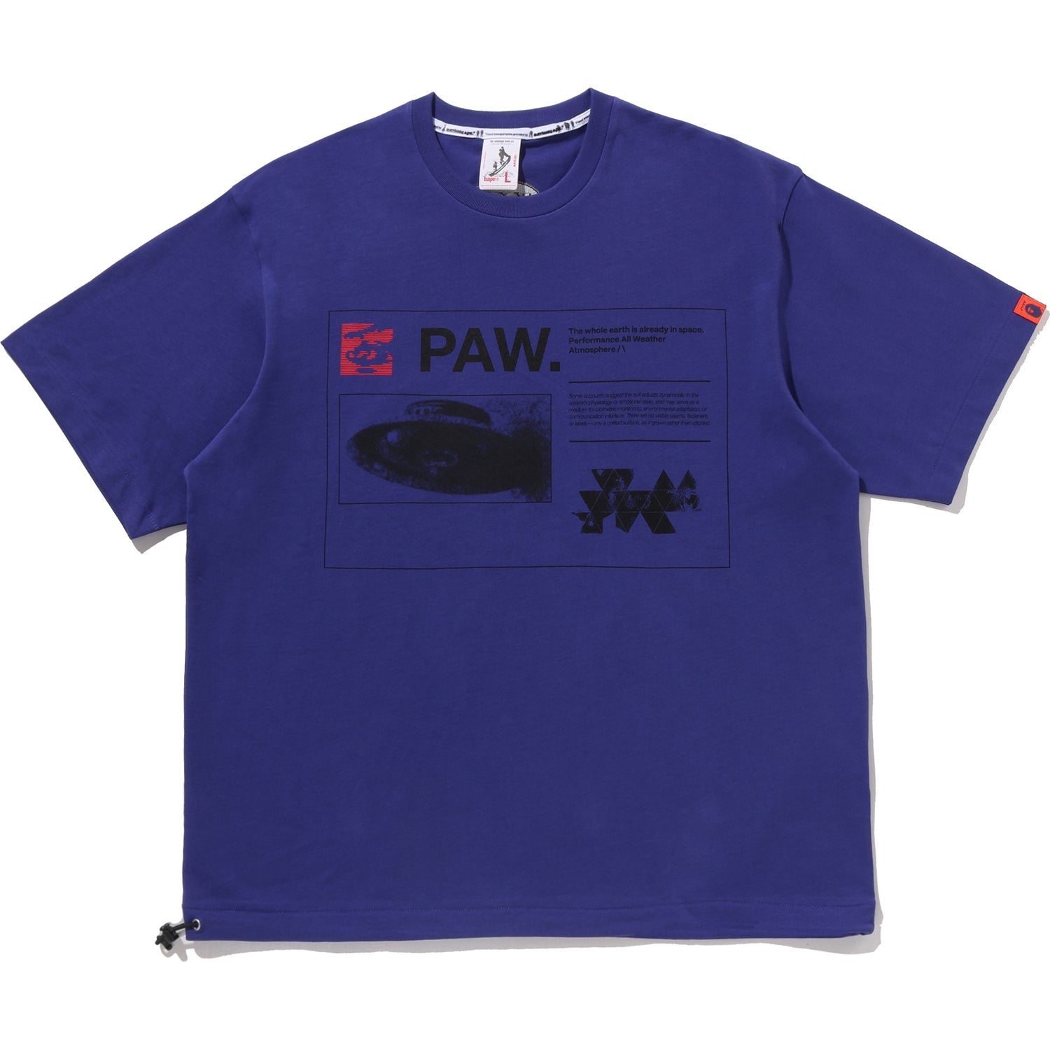 BAPE BY KAZUKI KURAISHI MULTI LOGO RELAXED FIT TEE MENS