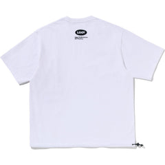 BAPE BY KAZUKI KURAISHI MULTI LOGO RELAXED FIT TEE MENS