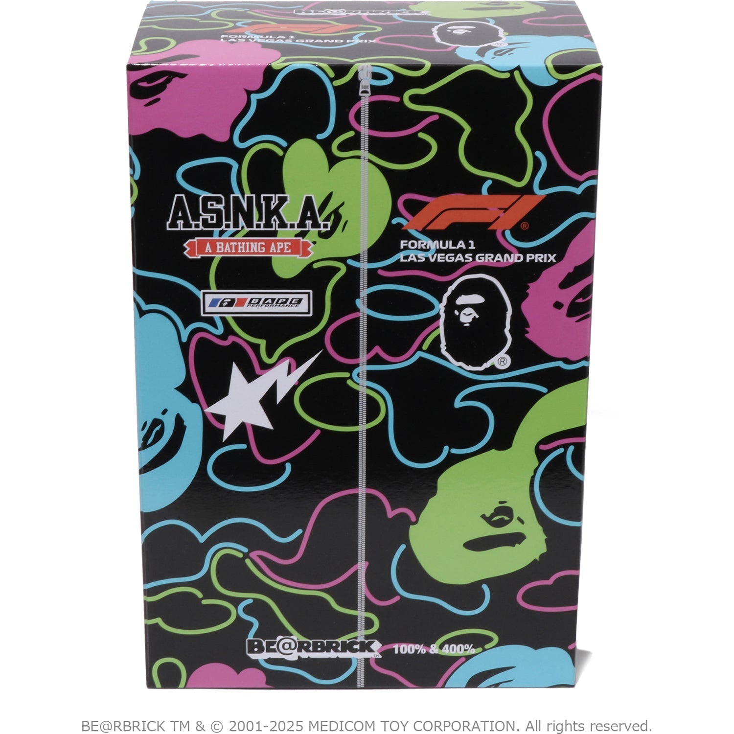 BAPE X F1 LAS VEGAS BE@RBRICK 100%&400%