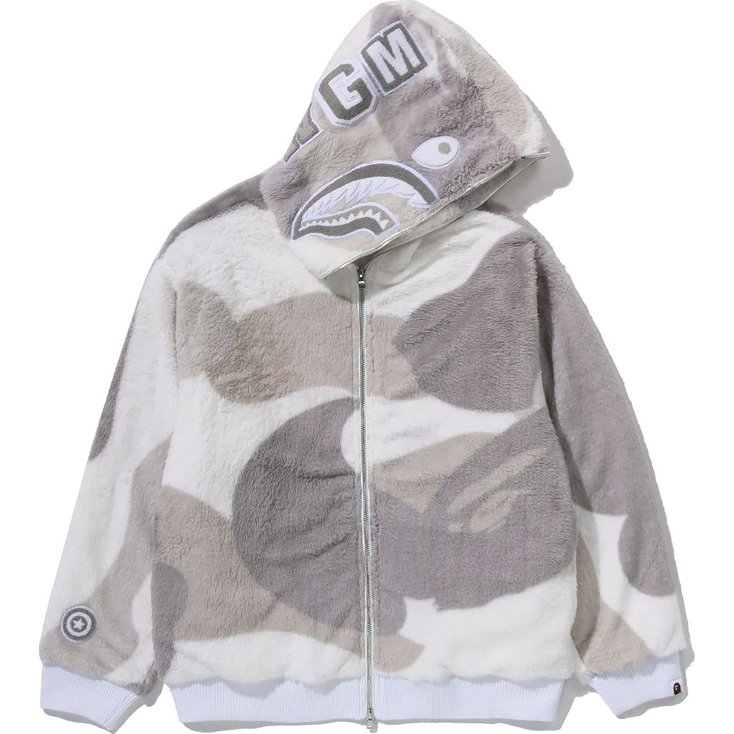 COLOR CAMO SHARK FULL ZIP SHERPA JACKET MENS
