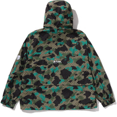BAPE BY KAZUKI KURAISHI CAMO SHARK PACKABLE SNOWBOARD JACKET MENS
