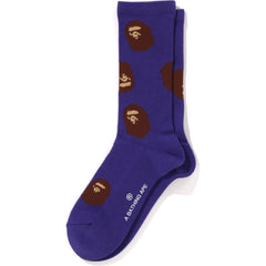 APE HEAD PATTERN SOCKS MENS