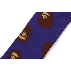 APE HEAD PATTERN SOCKS MENS