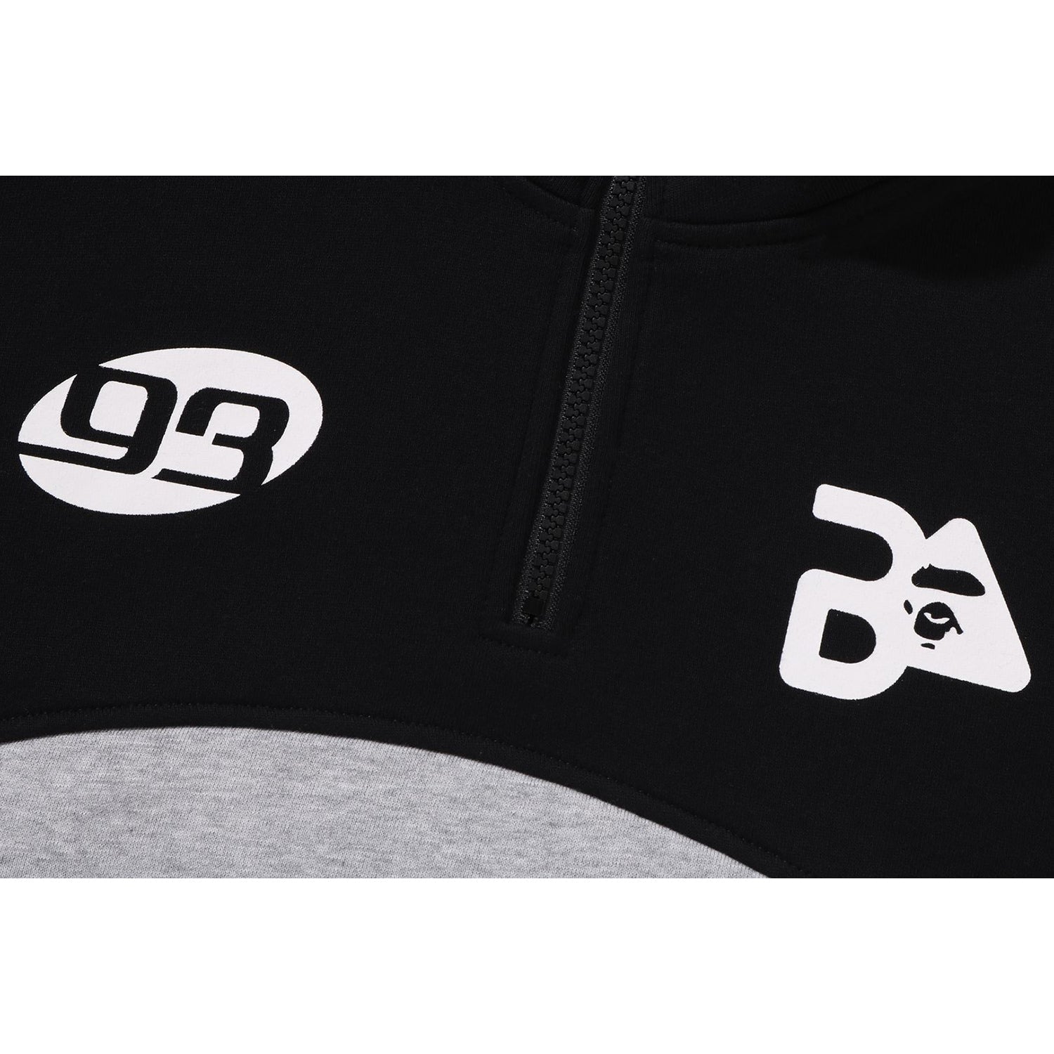 BAPE RELAXED FIT HALF ZIP SWEATSHIRT KIDS