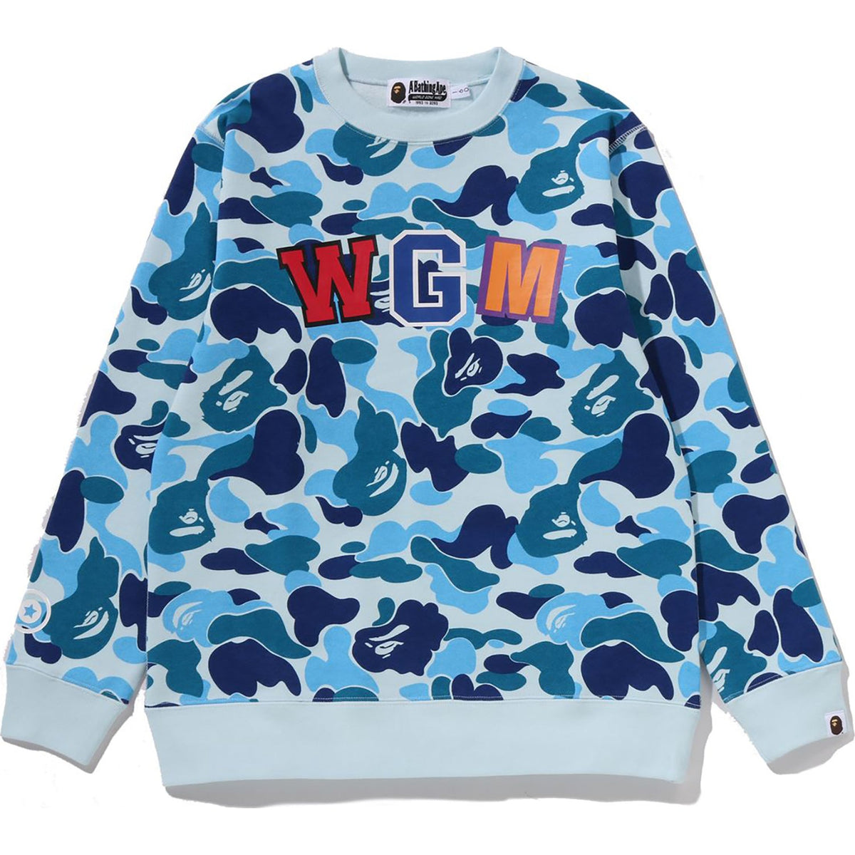 ABC CAMO SHARK CREWNECK SWEATSHIRT JR KIDS