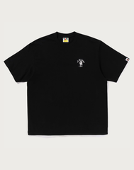 BAPE MENS ONE POINT APE HEAD COLLEGE RELAXED FIT T-SHIRT