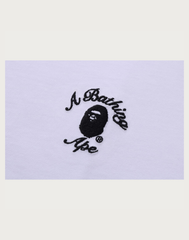 BAPE MENS ONE POINT APE HEAD COLLEGE RELAXED FIT T-SHIRT