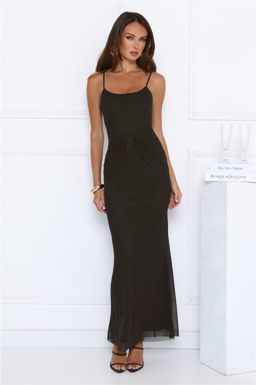 Dreamy Whisper Maxi Dress Black