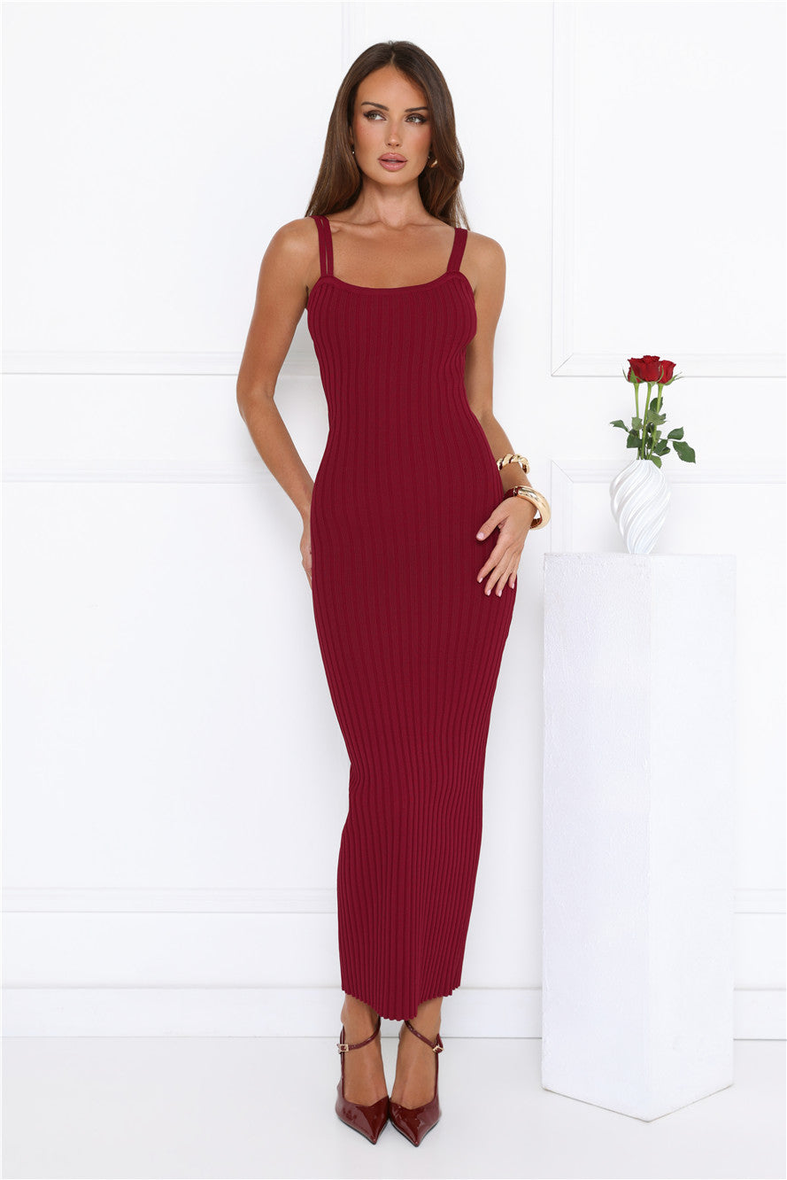 One More Song Maxi Dress Wine