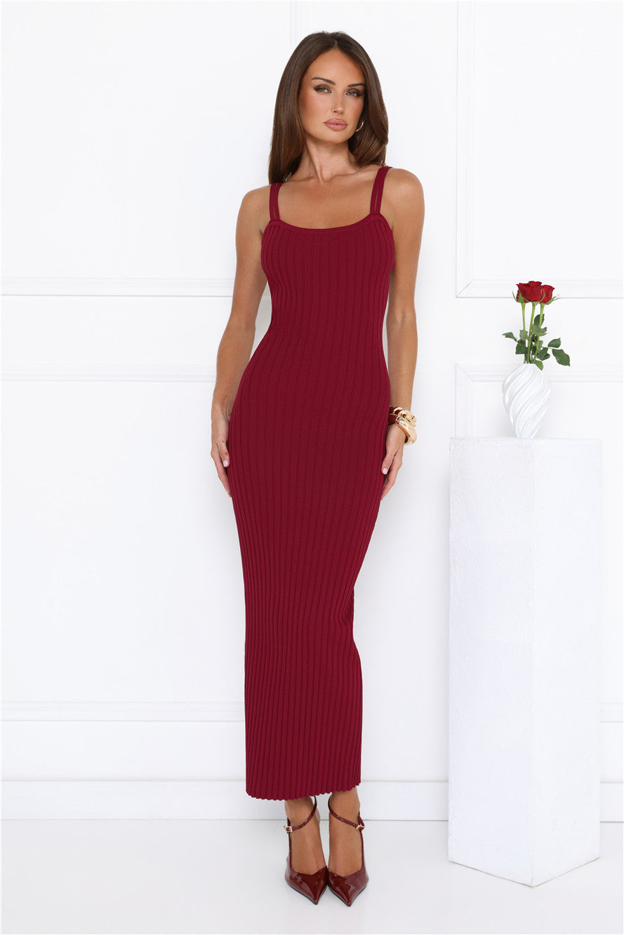 One More Song Maxi Dress Wine