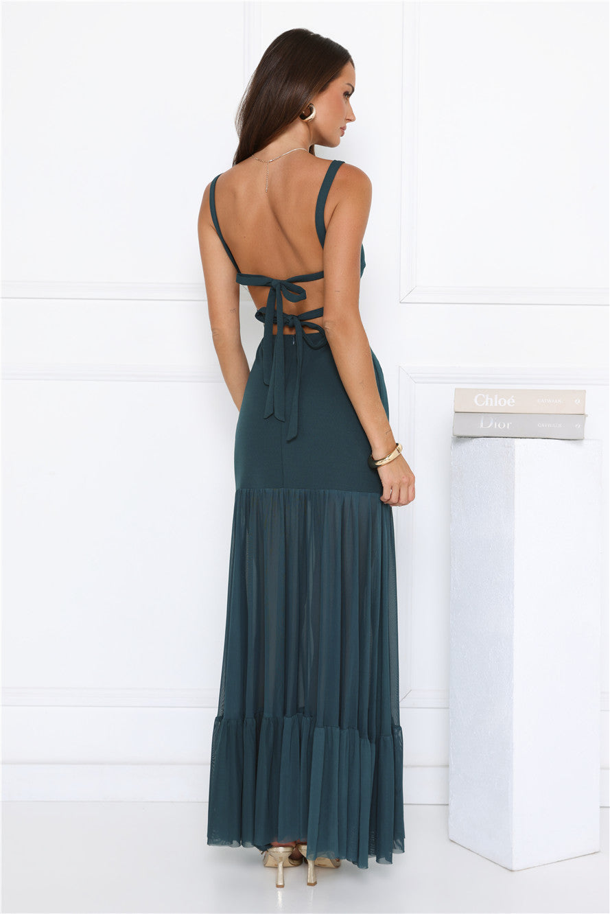 Bloom District Maxi Dress Teal