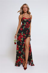 Riviera Sunset Maxi Dress Black