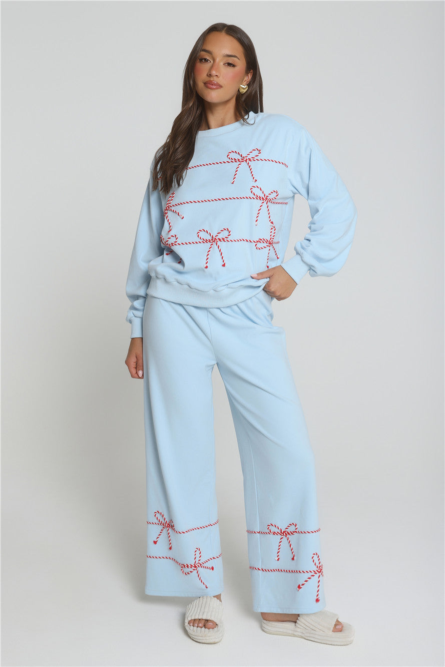 Candy Cane Dreams Sweater Blue