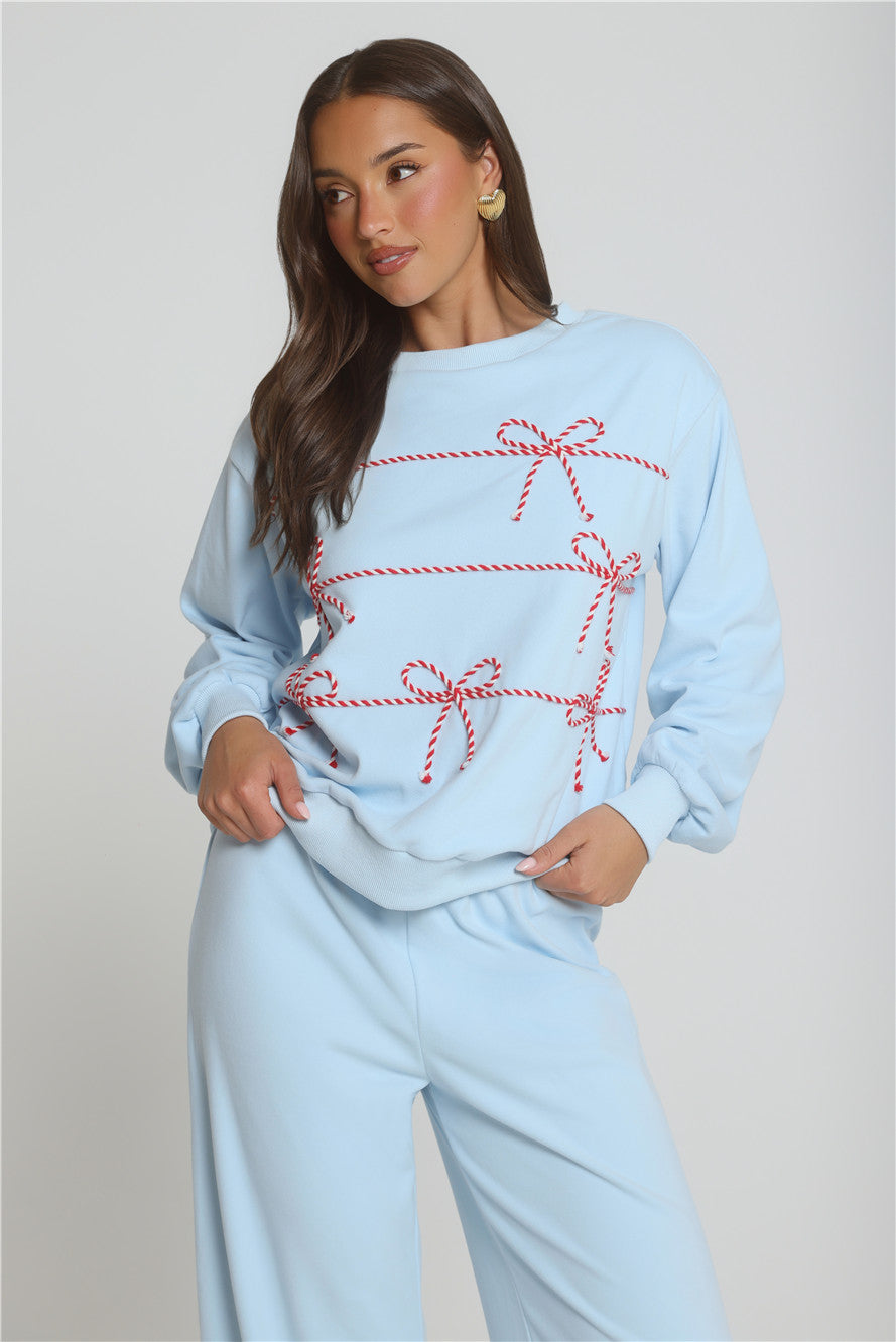 Candy Cane Dreams Sweater Blue