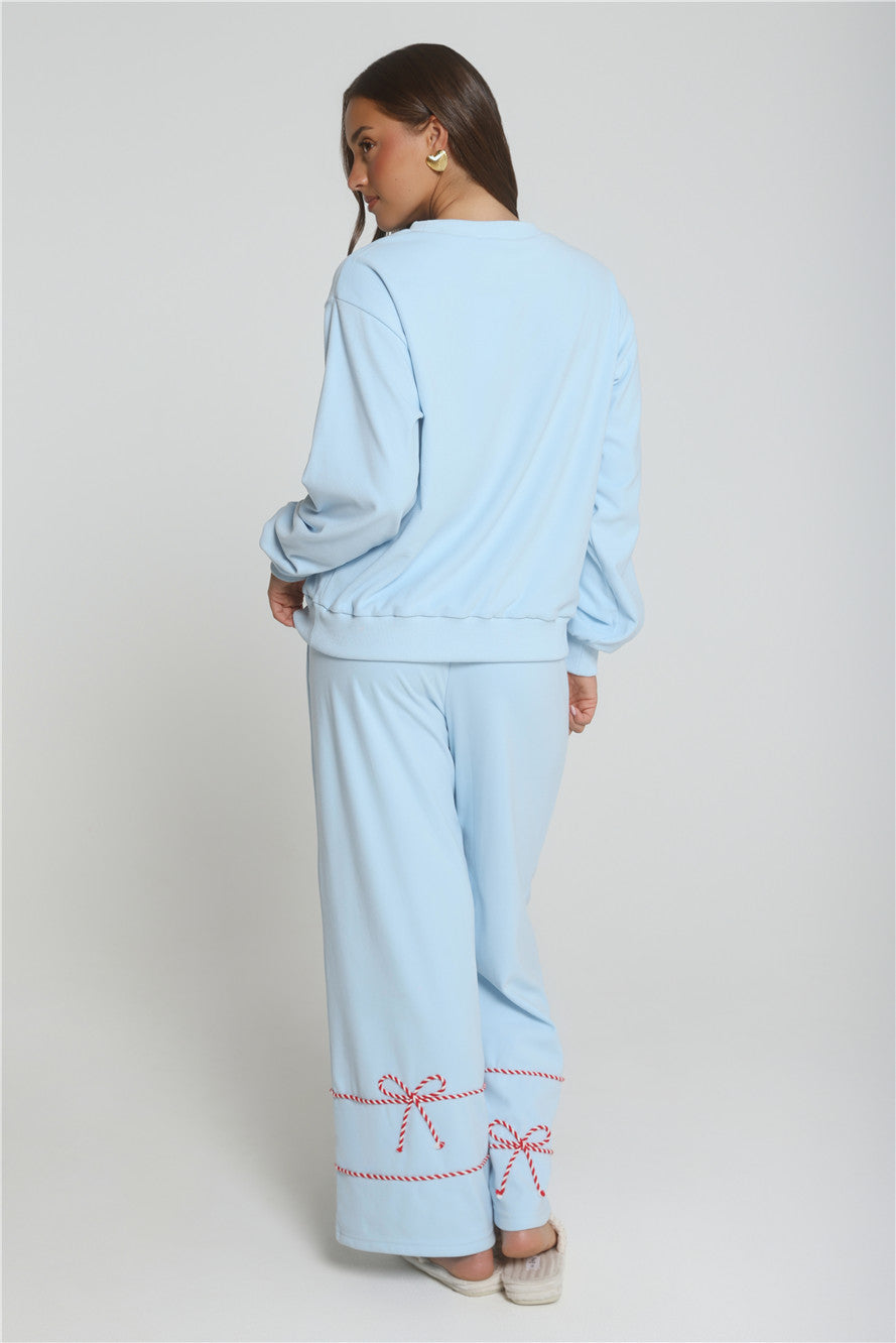 Candy Cane Dreams Sweater Blue