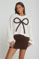Snow Kissed Muse Knit Sweater Cream