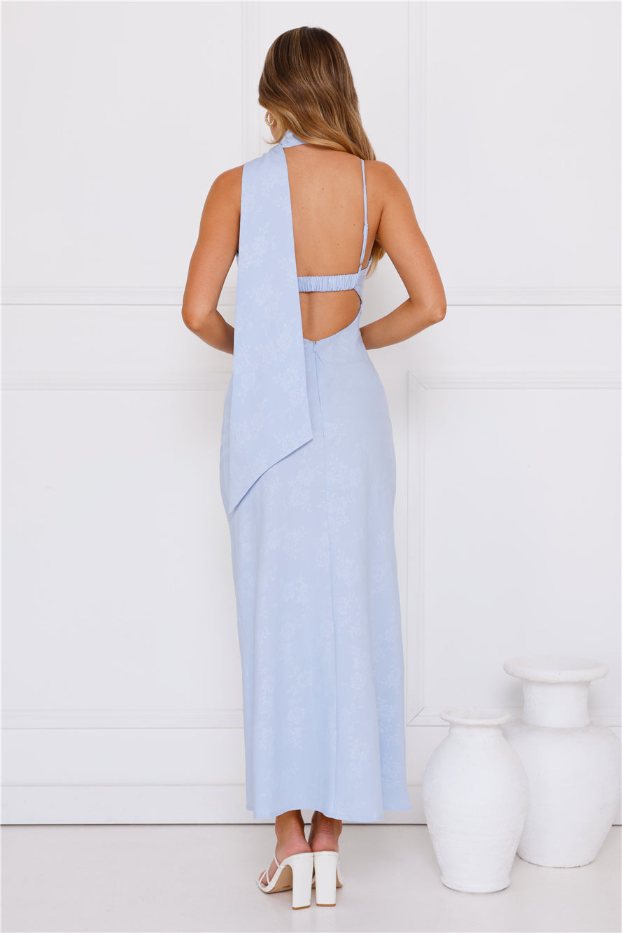 Stylish Chic Maxi Dress Blue