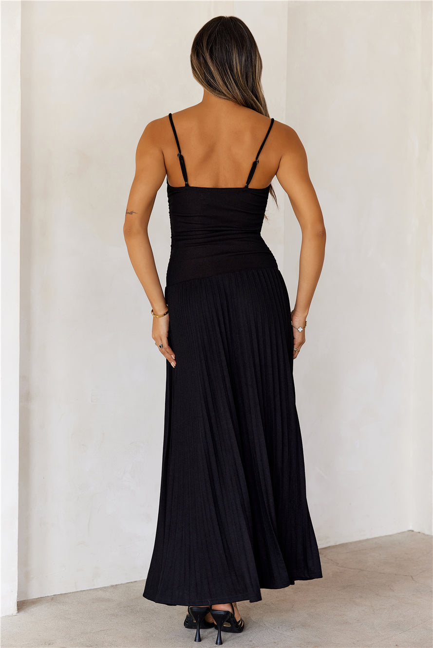 Subtle Luxury Maxi Dress Black