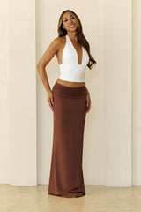 BASE Contour Outfit Icon Maxi Skirt Chocolate