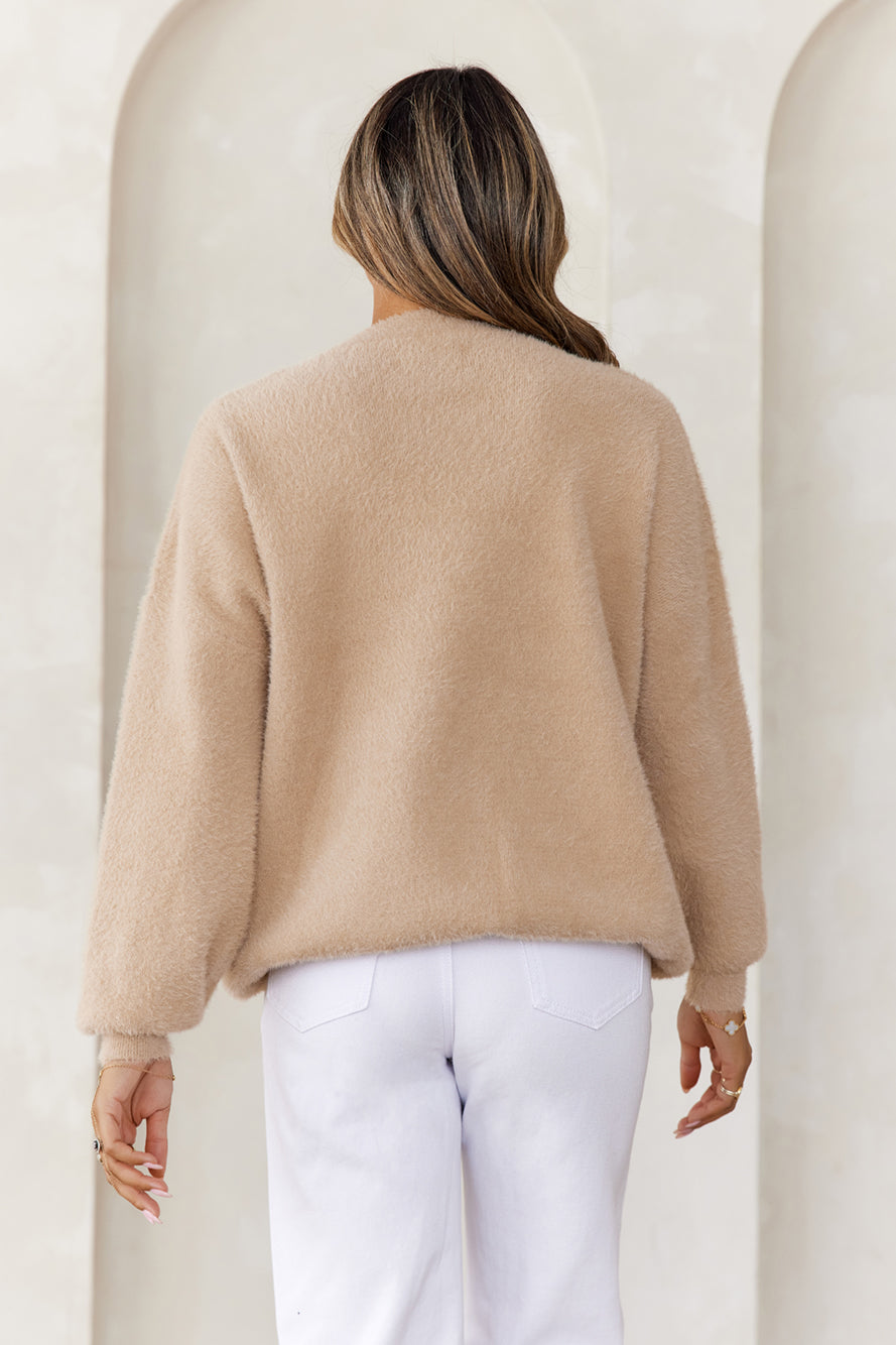 Winter Escape Knit Sweater Mocha