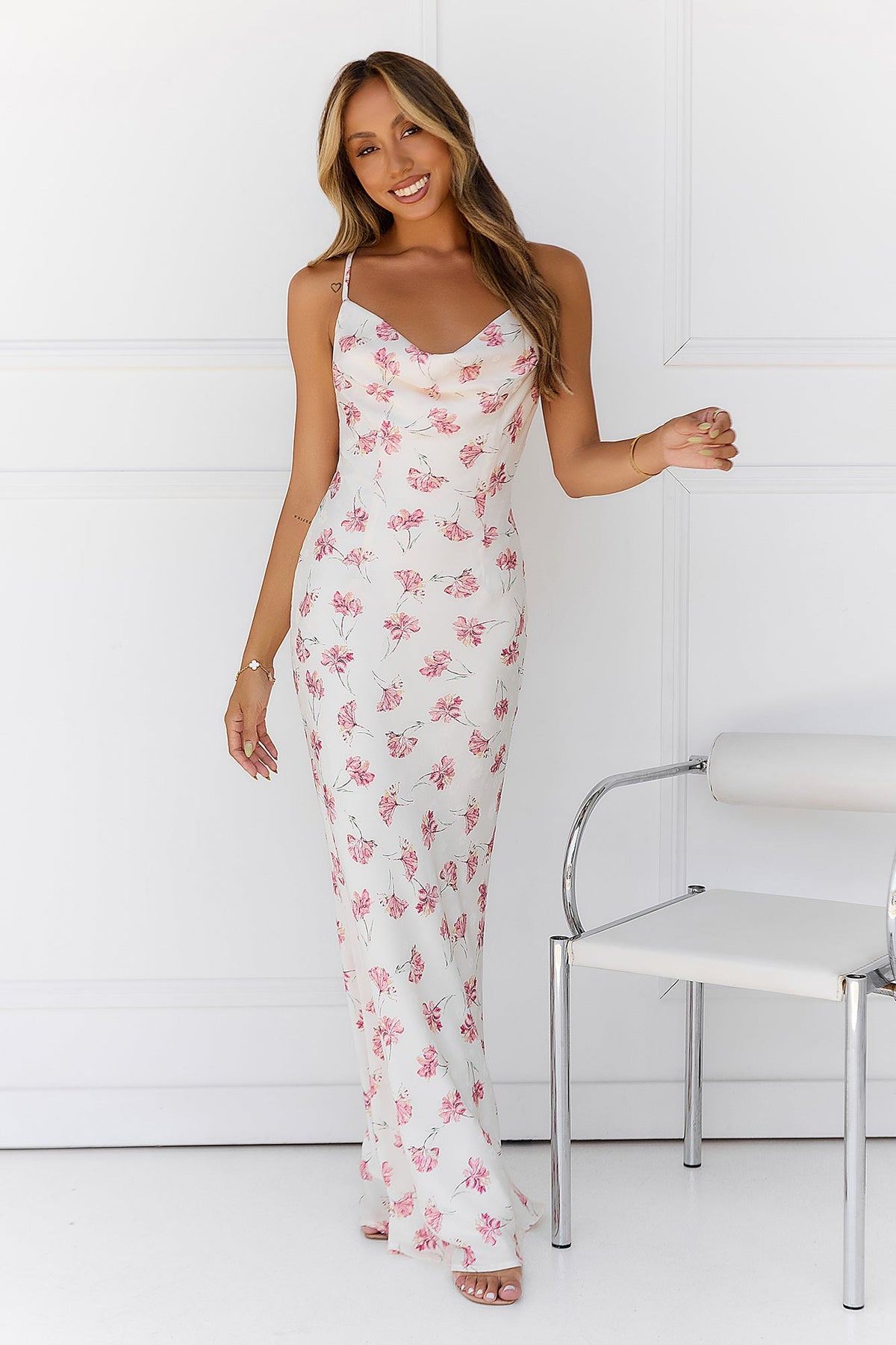 Simple Beauty Maxi Dress Floral
