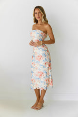 Magic Muse Strapless Mini Dress Peach