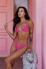 Retro Reef Swim Top Pink
