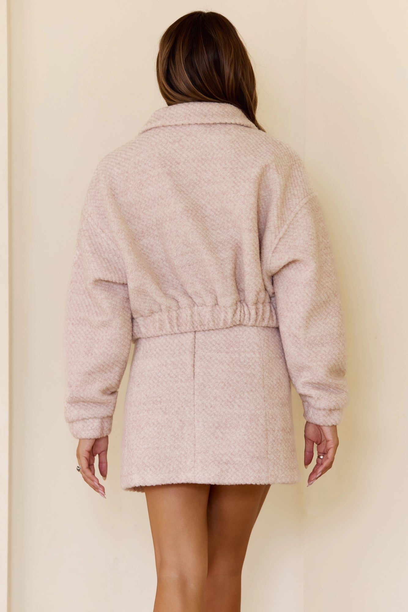 Snowy Starlet Mini Skirt Blush