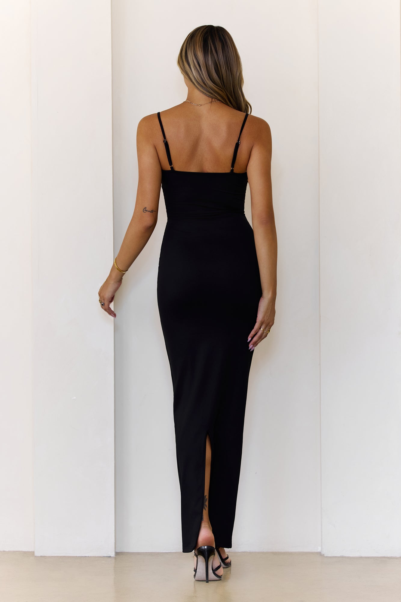 BASE Supersoft Sculpt Cami Maxi Dress Black