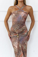 Animal Instincts Maxi Dress Multi