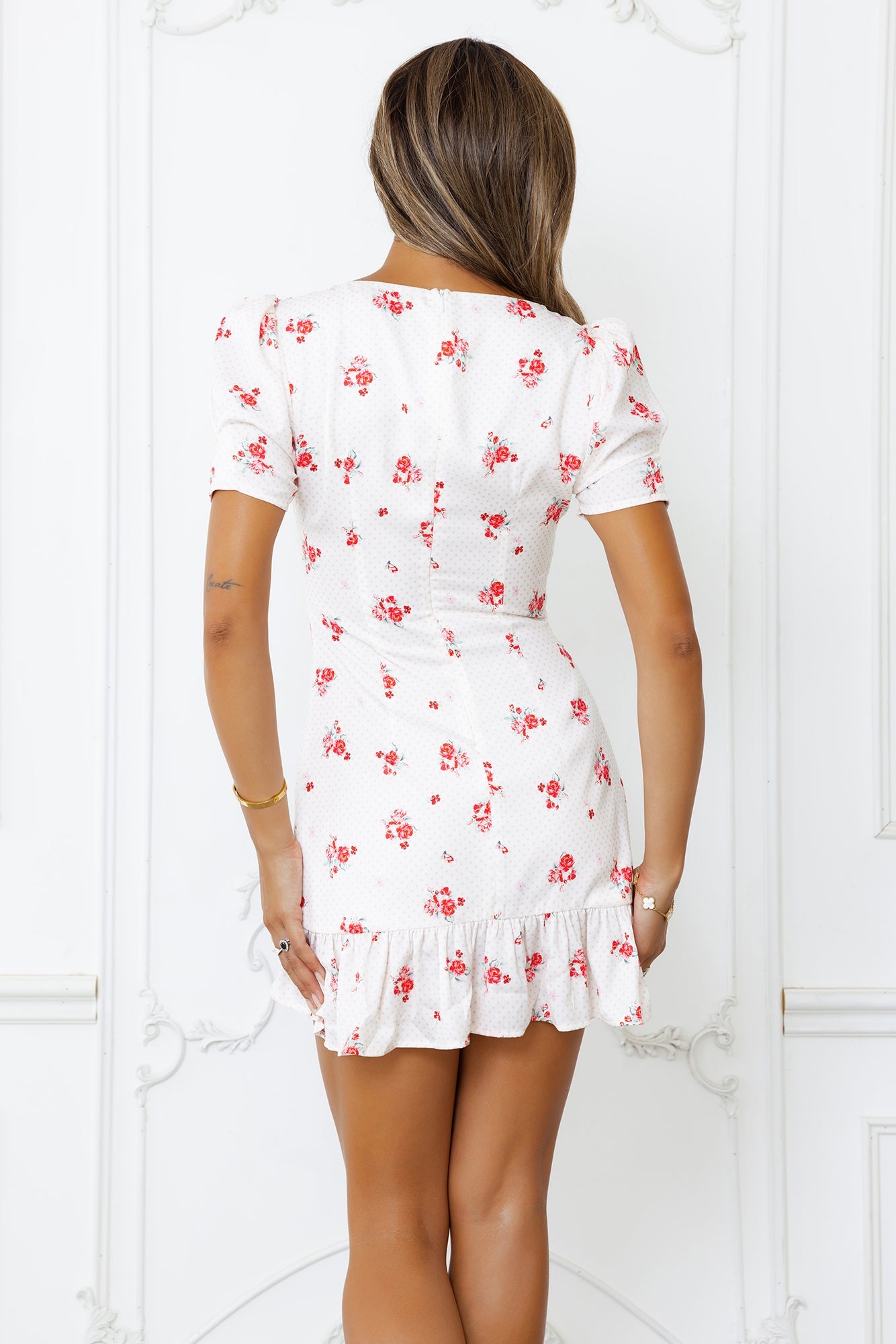 Wildflower Secrets Mini Dress White