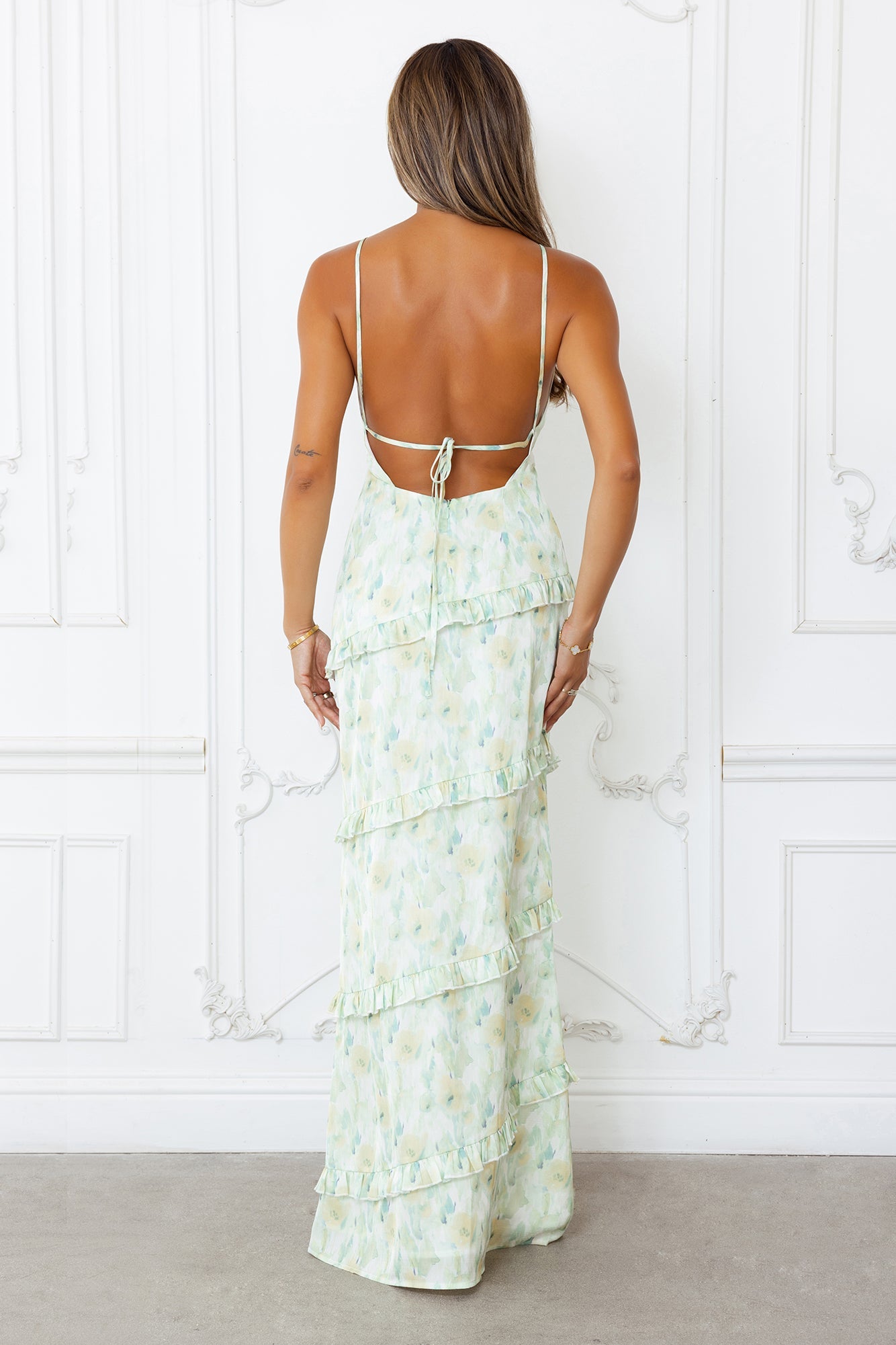 Sun Dance Maxi Dress Green