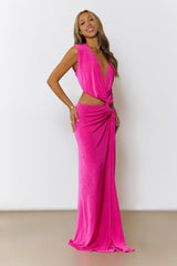 Radiant Beauty Maxi Dress Fuchsia